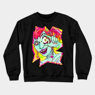 Eyeball Girl Crewneck Sweatshirt